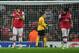 LONDON, ENGLAND - OCTOBER 24: (L-R) Thomas Vermaelen, Vito Mannone and Andre Santos of Arsenal look dejected during the UEFA Champions League Group B match between Arsenal and FC Schalke at the Emirates Stadium on October 24, 2012 in London, England. (Photo by Shaun Botterill/Getty Images)