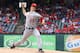 ARLINGTON, TX - SEPTEMBER 30: Zack Greinke #23 of the Los Angeles Angels of Anaheim pitches in game one of the double header against the Texas Rangers at Rangers Ballpark in Arlington on September 30, 2012 in Arlington, Texas. (Photo by Rick Yeatts/Getty Images)