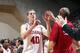 BLOOMINGTON, IN - NOVEMBER 9: Cody Zeller #40 of the Indiana Hoosiers celebrates against the Bryant Bulldogs during the game at Assembly Hall on November 9, 2012 in Bloomington, Indiana. (Photo by Joe Robbins/Getty Images)