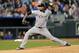 September 20, 2012; Kansas City, MO, USA; Chicago White Sox starting pitcher Francisco Liriano (58) delivers a pitch during the first inning of the game against the Kansas City Royals at Kauffman Stadium. Mandatory Credit: Denny Medley-US PRESSWIRE