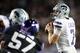 FORT WORTH, TX - NOVEMBER 10: Collin Klein #7 of the Kansas State Wildcats throws against the TCU Horned Frogs at Amon G. Carter Stadium on November 10, 2012 in Fort Worth, Texas. (Photo by Ronald Martinez/Getty Images)