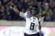 November 10, 2012; Berkeley, CA, USA; Oregon Ducks quarterback Marcus Mariota (8) throws a pass against the California Golden Bears during the first quarter at Memorial Stadium. Mandatory Credit: Kelley L Cox-US PRESSWIRE