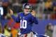 EAST RUTHERFORD, NJ - NOVEMBER 04: Eli Manning #10 of the New York Giants at play against the Pittsburgh Steelers during their game at MetLife Stadium on November 4, 2012 in East Rutherford, New Jersey. (Photo by Jeff Zelevansky/Getty Images)