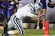 FORT WORTH, TX - NOVEMBER 10: Collin Klein #7 of the Kansas State Wildcats runs for a touchdown past Elisha Olabode #6 of the TCU Horned Frogs at Amon G. Carter Stadium on November 10, 2012 in Fort Worth, Texas. (Photo by Ronald Martinez/Getty Images)