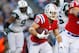 FOXBORO, MA - OCTOBER 21: Danny Woodhead #39 of the New England Patriots runs against the New York Jets at Gillette Stadium on October 21, 2012 in Foxboro, Massachusetts. (Photo by Jim Rogash/Getty Images)