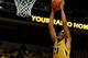 November 10, 2012; Columbia, MO, USA; Missouri Tigers forward Laurence Bowers (21) goes for a layup over SIU - Edwardsville Cougars guard Reggie Reed (10) during the second half at Mizzou Arena. The Missouri Tigers defeated the SIU - Edwardsville Cougars 83-69. Mandatory Credit: Dak Dillon-US PRESSWIRE