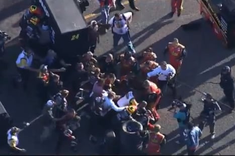 NASCAR Fight! Jeff Gordon and Clint Bowyer's Pit Crews Fought After a Wreck