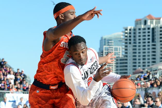No. 9 Cuse Rolls No. 20 SDSU on USS Midway