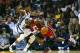 Nov 11, 2012; Memphis, TN, USA; Miami Heat small forward LeBron James (6) drives to the goal against Memphis Grizzlies small forward Rudy Gay (22) during the game at FedExForum. Mandatory Credit: Spruce Derden–US PRESSWIRE