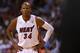MIAMI, FL - NOVEMBER 05: Ray Allen #34 of the Miami Heat looks on during a game against the Phoenix Suns at AmericanAirlines Arena on November 5, 2012 in Miami, Florida. (Photo by Mike Ehrmann/Getty Images)