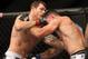 September 22, 2012; Toronto, ON, CANADA; Michael Bisping (left) fights Brian Stann (right) in the middleweight championship during UFC 152 at the Air Canada Centre. Mandatory Credit: Tom Szczerbowski-US PRESSWIRE