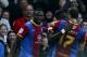 LONDON, ENGLAND - OCTOBER 6: Wilfred Zaha of Crystal Palace celebrates with team mates after scoring his team's second goal of the game during the npower Championship match between Crystal Palace and Burnley at Selhurst Park on October 6, 2012 in London, England. (Photo by Ben Hoskins/Getty Images)