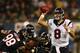 CHICAGO, IL - NOVEMBER 11: Quarterback Matt Schaub #8 of the Houston Texans looks to pass against the Chicago Bears in the first quarter of the game at Soldier Field on November 11, 2012 in Chicago, Illinois. (Photo by Jonathan Daniel/Getty Images)
