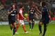 BRAGA, PORTUGAL - NOVEMBER 07: Javier Hernandez of Manchester United celebrates his goal during the UEFA Champions League Group H match between SC Braga and Manchester United at the Estadio AXA on November 7, 2012 in Braga, Portugal. (Photo by Clive Rose/Getty Images)