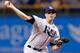 ST PETERSBURG, FL - OCTOBER 03: : Pitcher Jeremy Hellickson #58 of the Tampa Bay Rays pitches against the Baltimore Orioles during the game at Tropicana Field on October 3, 2012 in St. Petersburg, Florida. (Photo by J. Meric/Getty Images)