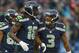SEATTLE, WA - NOVEMBER 11: Wide receiver Sidney Rice #18 of the Seattle Seahawks celebrates with quarterback Russell Wilson #3 after scoring a touchdown against the New York Jets at CenturyLink Field on November 11, 2012 in Seattle, Washington. The Seahawks defeated the Jets 28-7. (Photo by Otto Greule Jr/Getty Images)