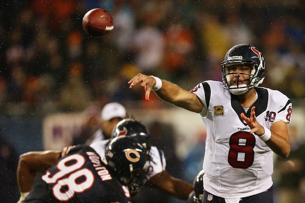 Tough Night, but Matt Schaub Happy with End Result