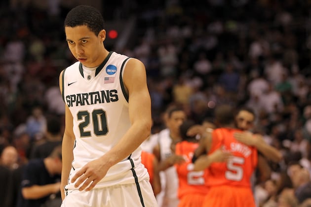 Michigan State's Travis Trice Likely out vs. Kansas