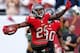 TAMPA, FL - NOVEMBER 11: Defensive back Leonard Johnson #29 of the Tampa Bay Buccaneers celebrates his interception return for a touchdown against the San Diego Chargers during the game at Raymond James Stadium on November 11, 2012 in Tampa, Florida. (Photo by J. Meric/Getty Images)