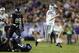 FORT WORTH, TX - NOVEMBER 10: Collin Klein #7 of the Kansas State Wildcats runs for a touchdown against the TCU Horned Frogs at Amon G. Carter Stadium on November 10, 2012 in Fort Worth, Texas. (Photo by Ronald Martinez/Getty Images)