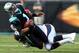 CHARLOTTE, NC - NOVEMBER 11: Von Miller #58 of the Denver Broncos tackles Cam Newton #1 of the Carolina Panthers during their game at Bank of America Stadium on November 11, 2012 in Charlotte, North Carolina. (Photo by Streeter Lecka/Getty Images)