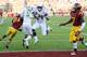 LOS ANGELES, CA - NOVEMBER 03: Kenjon Barner #24 of the Oregon Ducks runs by T. J. McDonald #7 of the USC Trojans for a touchdown in the first half at Los Angeles Memorial Coliseum on Novemver 3, 2012 in Los Angeles, California. (Photo by Robert Laberge/Getty Images)