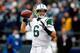 SEATTLE, WA - NOVEMBER 11: Quarterback Mark Sanchez #6 of the New York Jets throws in the first quarter against the Seattle Seahawks at CenturyLink Field on November 11, 2012 in Seattle, Washington. Seattle defeated New York Jets 28-7. (Photo by Kevin Casey/Getty Images)