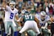 PHILADELPHIA, PA - NOVEMBER 11: Quarterback Tony Romo #9 of the Dallas Cowboys calls a play against the Philadelphia Eagles during a game at Lincoln Financial Field on November 11, 2012 in Philadelphia, Pennsylvania. The Cowboys defeated the Eagles 38-23. (Photo by Rich Schultz /Getty Images)