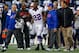FOXBORO, MA - NOVEMBER 11: Fred Jackson #22 of the Buffalo Bills is helped off of the field by members of the medical staff after getting injured in the fourth quarter against the New England Patriots during the game on November 11, 2012 at Gillette Stadium in Foxboro, Massachusetts. (Photo by Jared Wickerham/Getty Images)