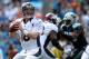 CHARLOTTE, NC - NOVEMBER 11: Peyton Manning #18 of the Denver Broncos during their game at Bank of America Stadium on November 11, 2012 in Charlotte, North Carolina. (Photo by Streeter Lecka/Getty Images)