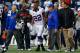 FOXBORO, MA - NOVEMBER 11: Fred Jackson #22 of the Buffalo Bills is helped off of the field by members of the medical staff after getting injured in the fourth quarter against the New England Patriots during the game on November 11, 2012 at Gillette Stadium in Foxboro, Massachusetts. (Photo by Jared Wickerham/Getty Images)