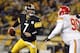 PITTSBURGH, PA - NOVEMBER 12: Ben Roethlisberger #7 of the Pittsburgh Steelers rolls out to pass against the Kansas City Chiefs during the game on November 12, 2012 at Heinz Field in Pittsburgh, Pennsylvania. (Photo by Justin K. Aller/Getty Images)