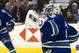 VANCOUVER, CANADA - JANUARY 21: Goalie Roberto Luongo #1 of the Vancouver Canucks reaches to make a glove save during the third period in NHL action against the Vancouver Canucks on January 21, 2012 at Rogers Arena in Vancouver, British Columbia, Canada. (Photo by Rich Lam/Getty Images)