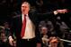 NEW YORK, NY - FEBRUARY 16: Head Coach Mike D'Antoni of the New York Knicks gestures during the game against the Atlanta Hawks at Madison Square Garden on February 16, 2011 in New York City. NOTE TO USER: User expressly acknowledges and agrees that, by downloading and/or using this Photograph, User is consenting to the terms and conditions of the Getty Images License Agreement. The Knicks defeated the Hawks 102-90. (Photo by Chris Trotman/Getty Images)