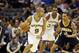 Nov 5, 2012; San Antonio, TX, USA; San Antonio Spurs guard Tony Parker (9) controls the ball as indiana Pacers guard George Hill (3) defends during the first half at the AT&T Center. Mandatory Credit: Soobum Im-US PRESSWIRE