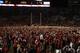 MADISON, WI - OCTOBER 16: Fans of the Wisconsin Badgers poor on to the field following a win against the Ohio State Buckeyes at Camp Randall Stadium on October 16, 2010 in Madison, Wisconsin. Wisconsin defeated Ohio State 31-18. (Photo by Jonathan Daniel/Getty Images)