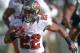 Nov 4, 2012; Oakland, CA, USA; Tampa Bay Buccaneers running back Doug Martin (22) carries the ball against the Oakland Raiders at the O.co Coliseum. The Buccaneers defeated the Raiders 42-32. Mandatory Credit: Kirby Lee/Image of Sport-US PRESSWIRE