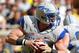ANN ARBOR, MI - SEPTEMBER 08: Connor Dietz #11 of the Air Force Falcons looks to throw a second quarter pass while playing the Michigan Wolverines at Michigan Stadium on September 8, 2012 in Ann Arbor, Michigan. (Photo by Gregory Shamus/Getty Images)