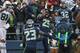 SEATTLE, WA - NOVEMBER 11: Cornerback Richard Sherman #25 of the Seattle Seahawks intercepts a pass at the 2 yard line against tight end Dustin Keller #81 of the New York Jets at CenturyLink Field on November 11, 2012 in Seattle, Washington. The Seahawks defeated the Jets 28-7. (Photo by Otto Greule Jr/Getty Images)