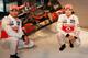 WOKING, ENGLAND - FEBRUARY 01: Team McLaren Mercedes drivers Lewis Hamilton (L) and Jenson Button unveil the new MP-27 Formula 1 car at the McLaren technology centre on February 1, 2012 in Woking, England. (Photo by Mark Thompson/Getty Images)