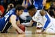 ATLANTA, GA - NOVEMBER 13: Nerlens Noel #3 of the Kentucky Wildcats and Ryan Kelly #34 of the Duke Blue Devils battle for a loose ball during the 2012 State Farm Champions Classic at Georgia Dome on November 13, 2012 in Atlanta, Georgia. (Photo by Kevin C. Cox/Getty Images)