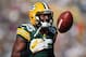 GREEN BAY, WI - SEPTEMBER 30: Wide receiver Greg Jennings #85 of the Green Bay Packers looks on prior to the start of the game against the New Orleans Saints at Lambeau Field on September 30, 2012 in Green Bay, Wisconsin. (Photo by Jeff Gross/Getty Images)