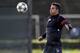 MANCHESTER, ENGLAND - OCTOBER 1: Robin van Persie takes part in a Manchester United training session at the Carrington Training Ground on October 1, 2012 in Manchester, England. (Photo by Paul Thomas/Getty Images)