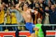 STOCKHOLM, SWEDEN - NOVEMBER 14: Zlatan Ibrahimovic of Sweden celebrates scoring his 4th goal during the international friendly match between Sweden and England at the Friends Arena on November 14, 2012 in Stockholm, Sweden. (Photo by Michael Regan/Getty Images)