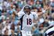 CHARLOTTE, NC - NOVEMBER 11: Peyton Manning #18 of the Denver Broncos during their game at Bank of America Stadium on November 11, 2012 in Charlotte, North Carolina. (Photo by Streeter Lecka/Getty Images)