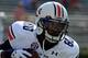 October 13, 2012; Oxford, MS, USA; Auburn Tigers wide receiver Emory Blake (80) before their game against the Mississippi Rebels at Vaught-Hemingway Stadium. Mandatory Credit: Chuck Cook - US PRESSWIRE