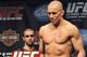 NEWARK, NJ - MARCH 26: UFC fighter Georges St-Pierre (pictured) weighs in for his fight against UFC fighter Dan Hardy for the Championship Welterweight fight at UFC 111: St-Pierre vs. Hardy Weigh-In on March 26, 2010 in Newark, New Jersey. (Photo by Jon Kopaloff/Getty Images)