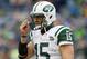 SEATTLE, WA - NOVEMBER 11: Tim Tebow #15 of the New York Jets walks off CenturyLink Field during a timeout against the Seattle Seahawks on November 11, 2012 in Seattle, Washington. Seattle defeated New York 28-7. (Photo by Kevin Casey/Getty Images)