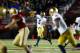 CHESTNUT HILL, MA - NOVEMBER 10: Everett Golson #5 of the Notre Dame Fighting Irish throws a pass against the Boston College Eagles during the game on November 10, 2012 at Alumni Stadium in Chestnut Hill, Massachusetts. (Photo by Jared Wickerham/Getty Images)