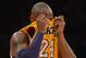 LOS ANGELES, CA - NOVEMBER 13: Kobe Bryant #24 of the Los Angeles Lakers reacts during a 84-82 laker loss to the San Antonio Spurs at Staples Center on November 13, 2012 in Los Angeles, California. NOTE TO USER: User expressly acknowledges and agrees that, by downloading and or using this photograph, User is consenting to the terms and conditions of the Getty Images License Agreement. (Photo by Harry How/Getty Images)